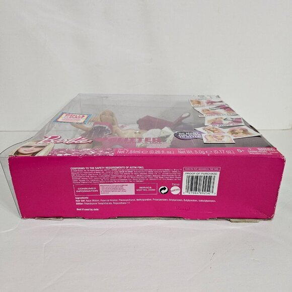 BARBIE Loves Glitter Blow Dryer Doll Set T3250 Hair Salon Hair Style 2009 BoxDmg - Picture 4 of 7